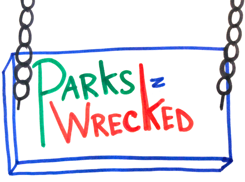 Parks n Wrecked Podcast Logo